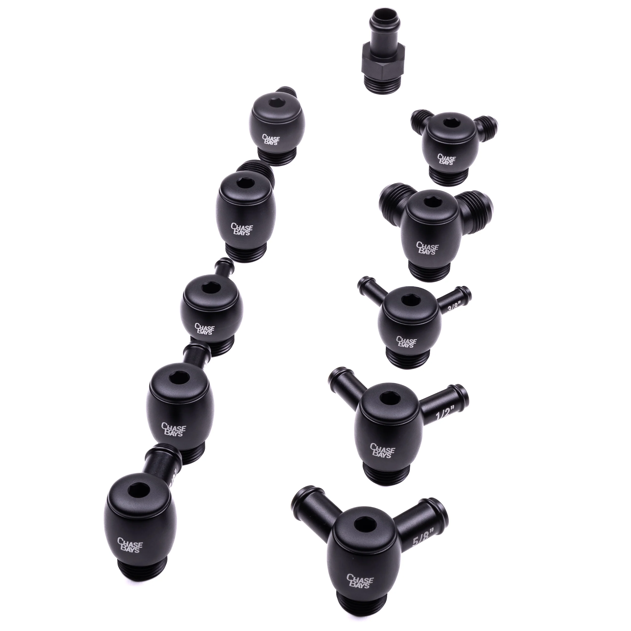 Chase Bays 10AN ORB to Barb Adapters