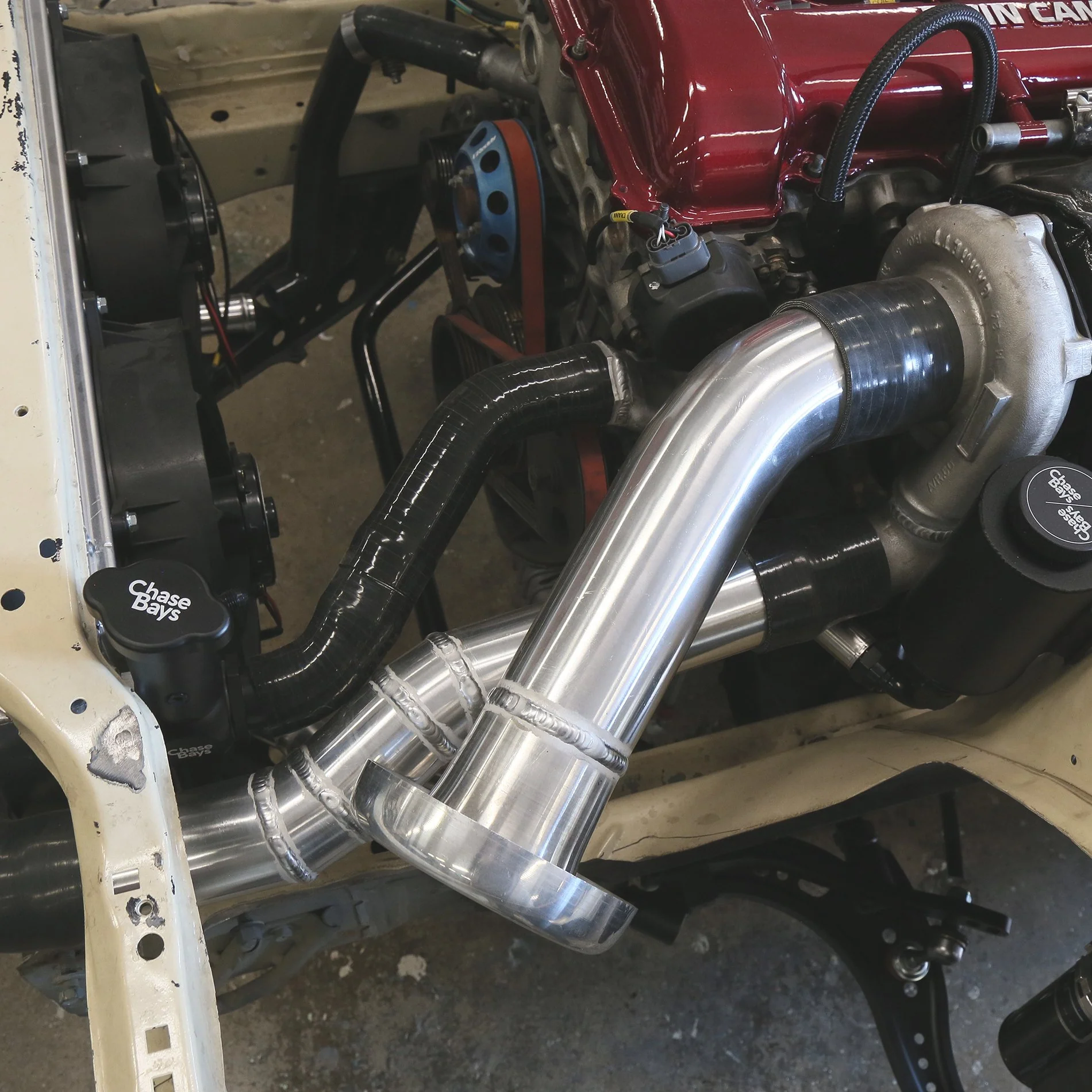 Chase Bays Tucked Aluminum Radiator - Nissan 240sx S13 / S14 / S15 and R32 - Image 18