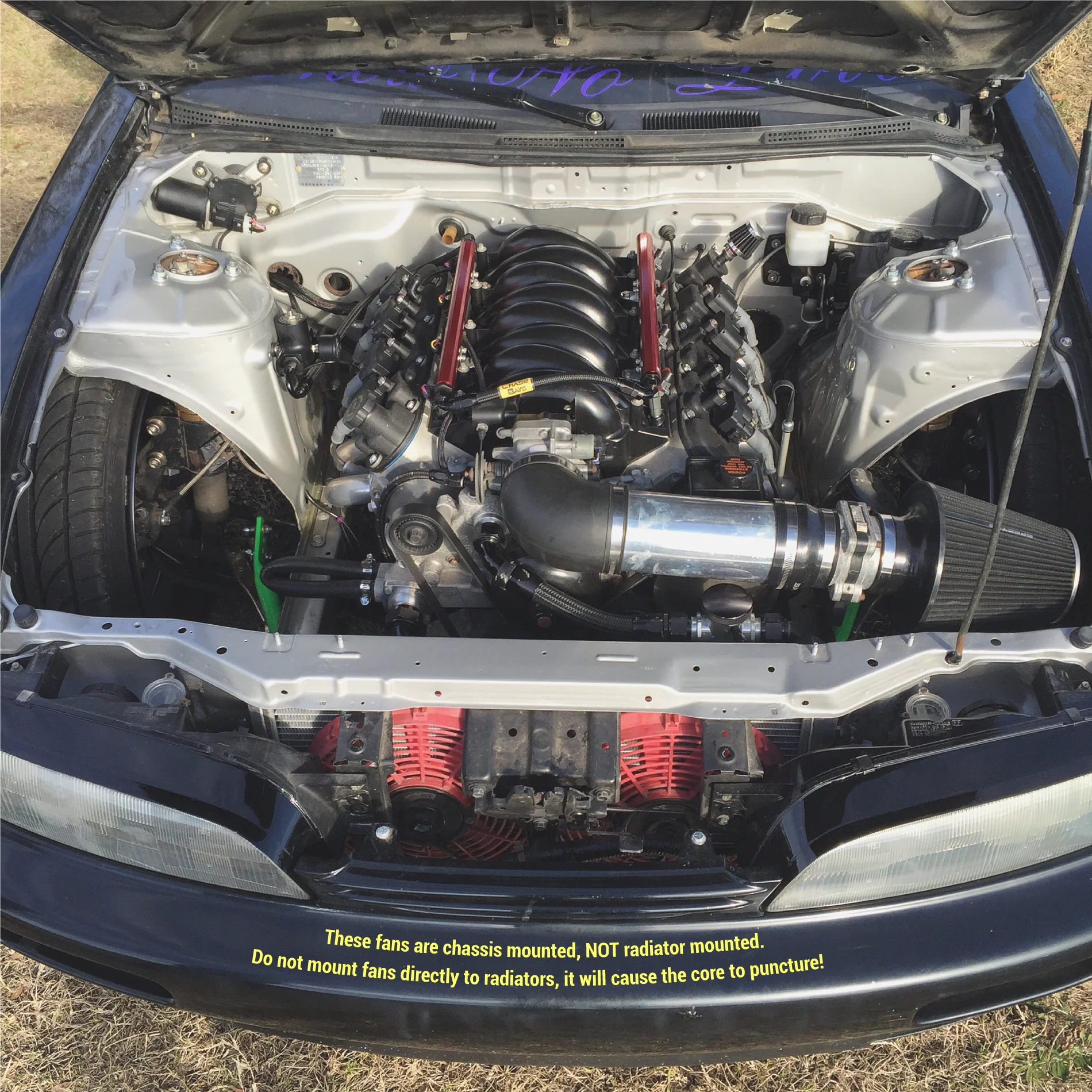 Chase Bays Tucked Aluminum Radiator - Nissan 240sx S13 / S14 / S15 and R32 - Image 20