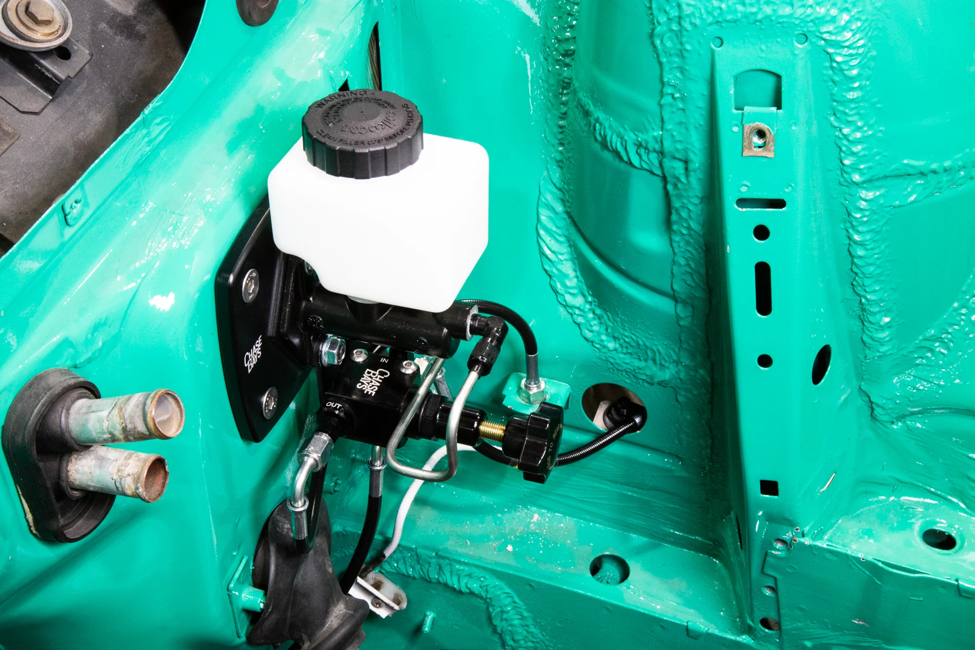 Chase Bays Brake Line Relocation for BMW E30 with Single Piston Brake Booster Delete - Image 6