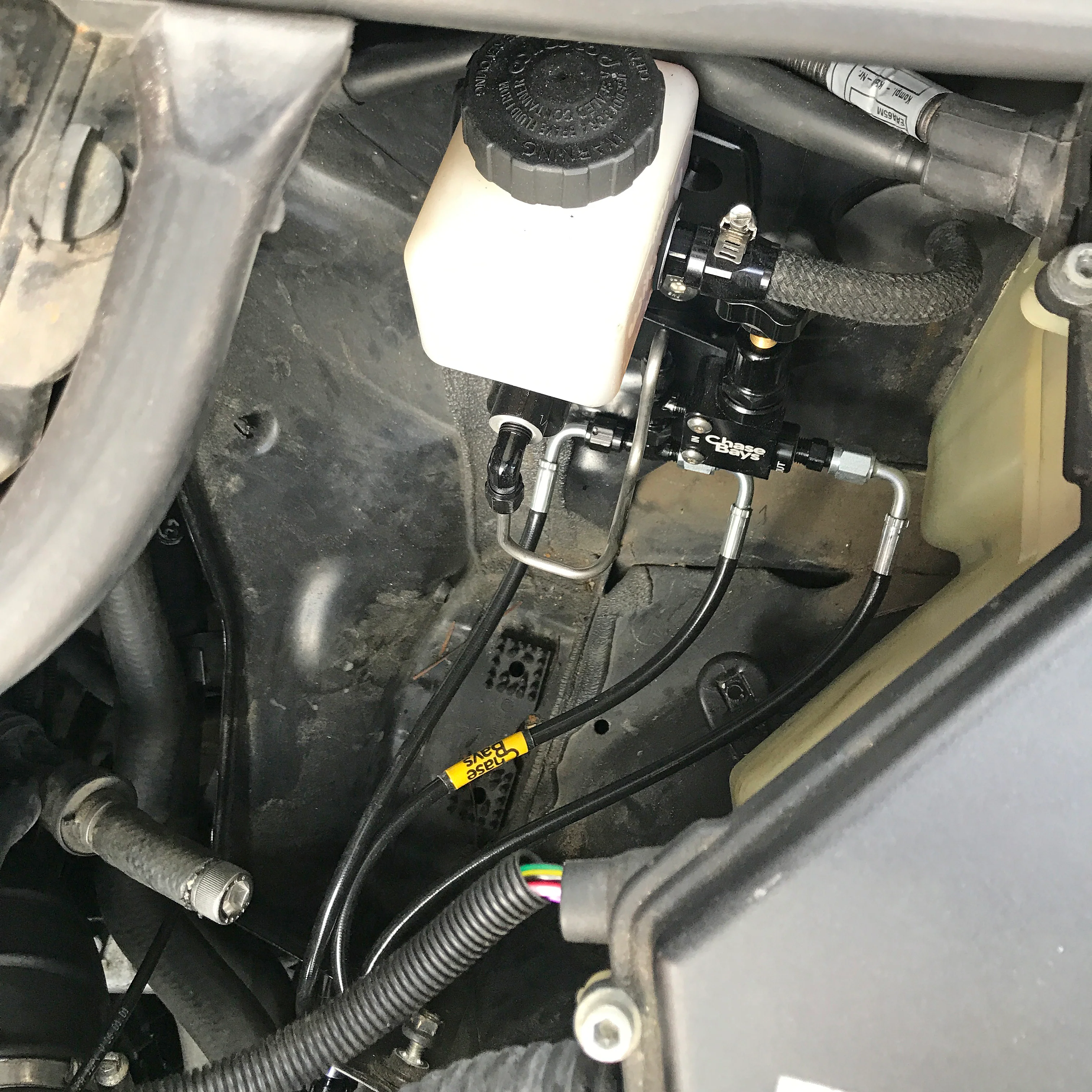 Chase Bays Brake Line Relocation for BMW E46 with Single Piston Brake Booster Delete - Image 7