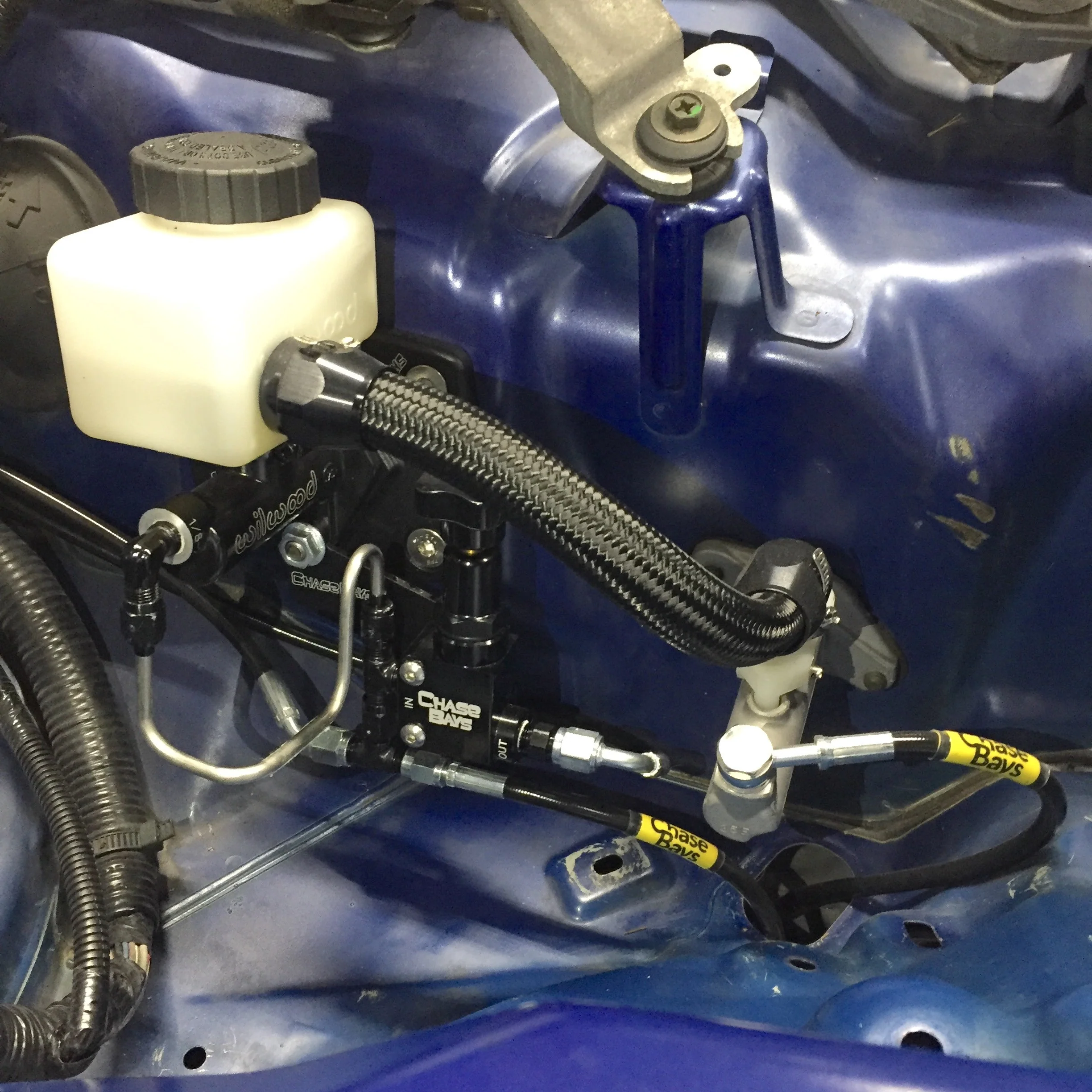 Chase Bays Brake Line Relocation for Nissan 350z | G35 with Single Piston Brake Booster Delete - Image 2