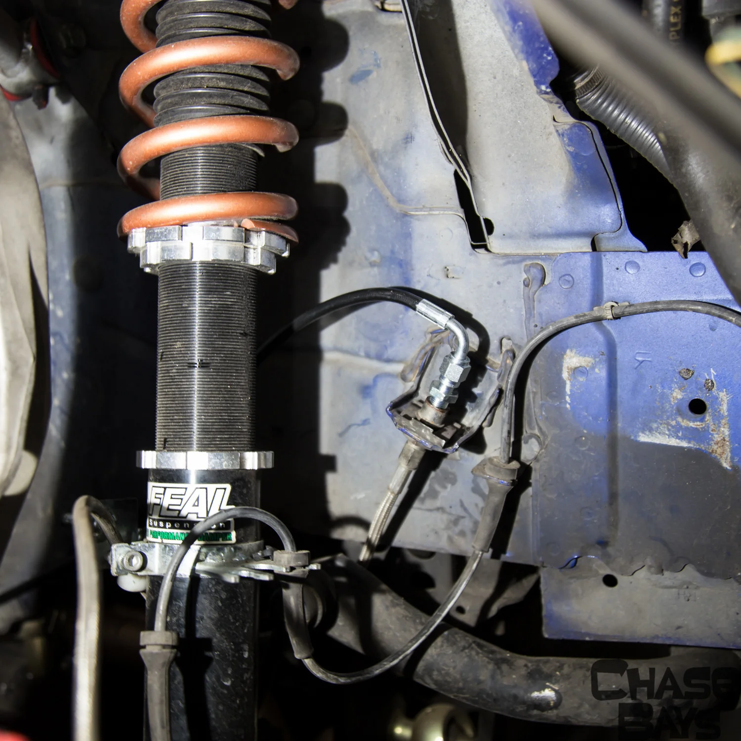 Chase Bays Brake Line Relocation for Nissan 350z | G35 with Single Piston Brake Booster Delete - Image 9