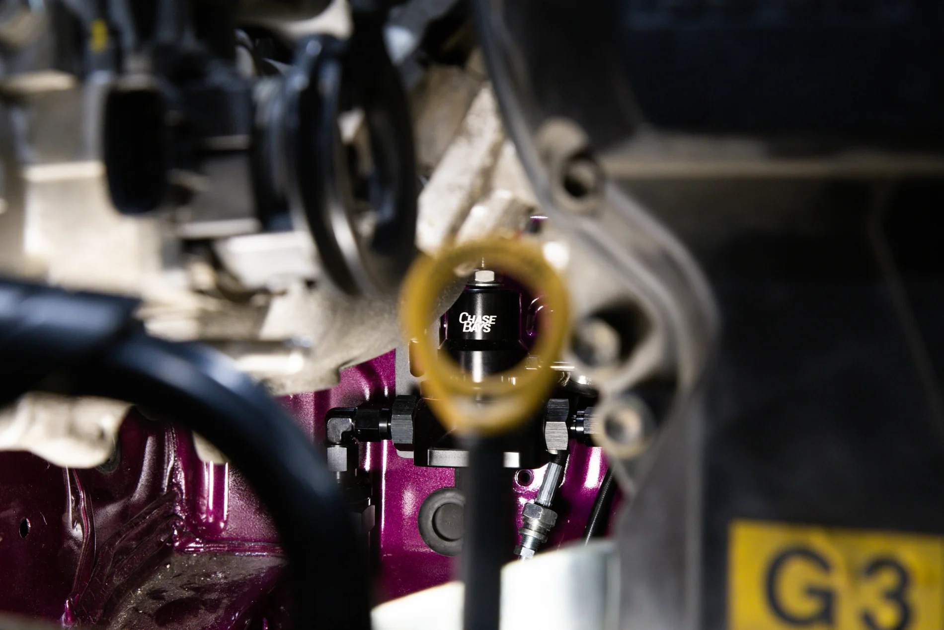 Chase Bays Front to Rear AN Fuel Line Kit - Toyota AE86 Corolla with Beams 3S-GE - Image 10