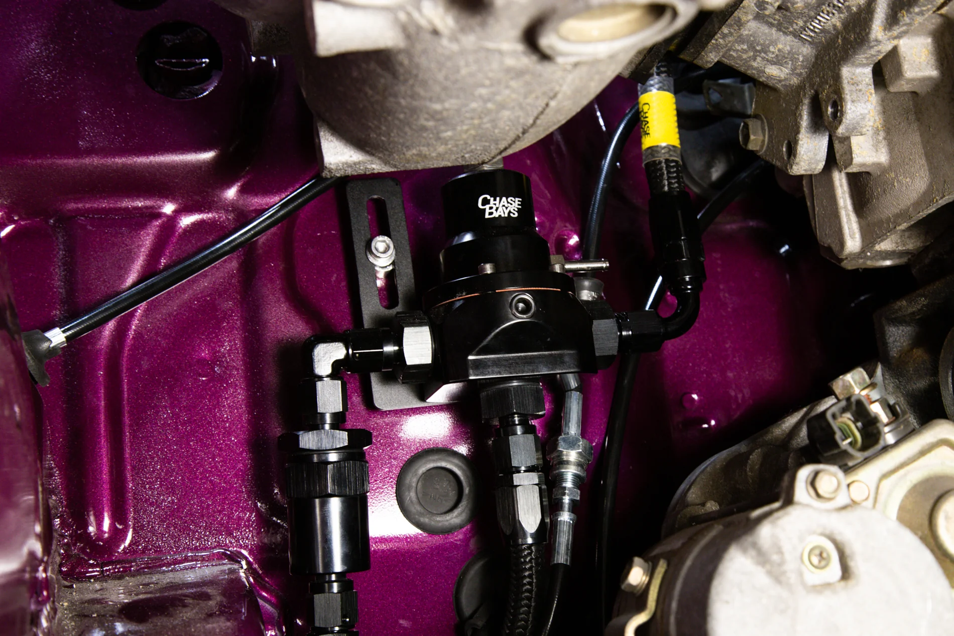 Chase Bays Front to Rear AN Fuel Line Kit - Toyota AE86 Corolla with Beams 3S-GE - Image 11