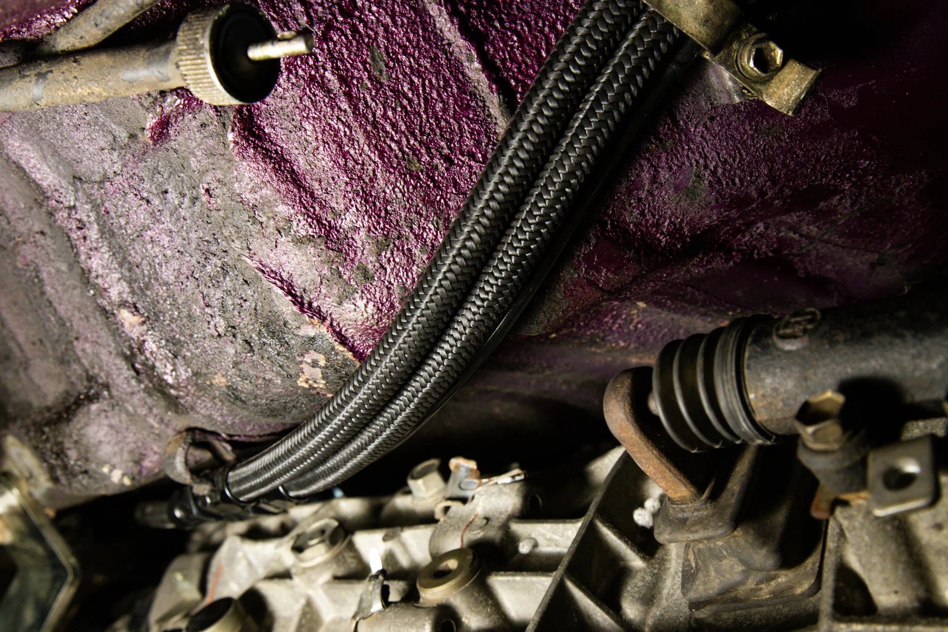 Chase Bays Front to Rear AN Fuel Line Kit - Toyota AE86 Corolla with Beams 3S-GE - Image 6