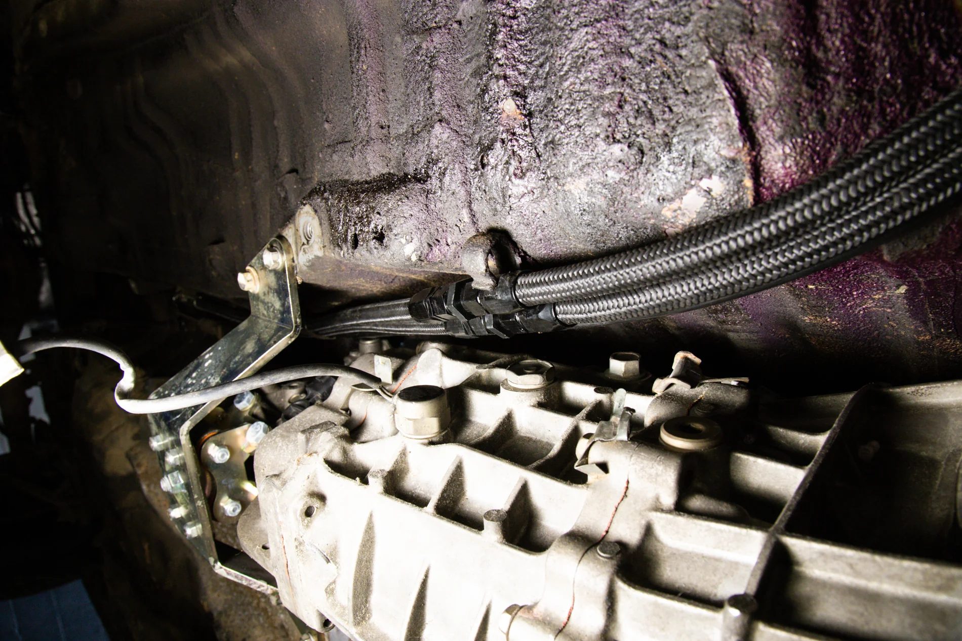 Chase Bays Front to Rear AN Fuel Line Kit - Toyota AE86 Corolla with Beams 3S-GE - Image 7