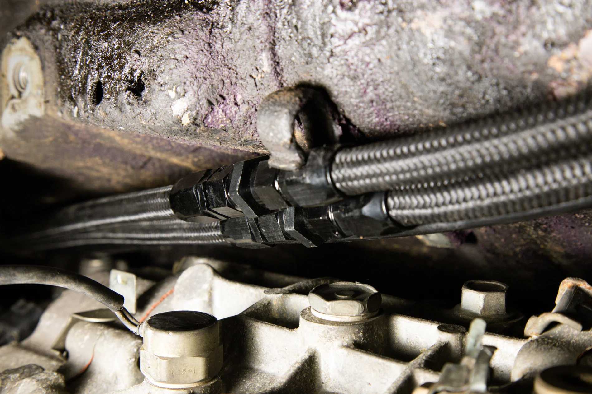 Chase Bays Front to Rear AN Fuel Line Kit - Toyota AE86 Corolla with Beams 3S-GE - Image 8