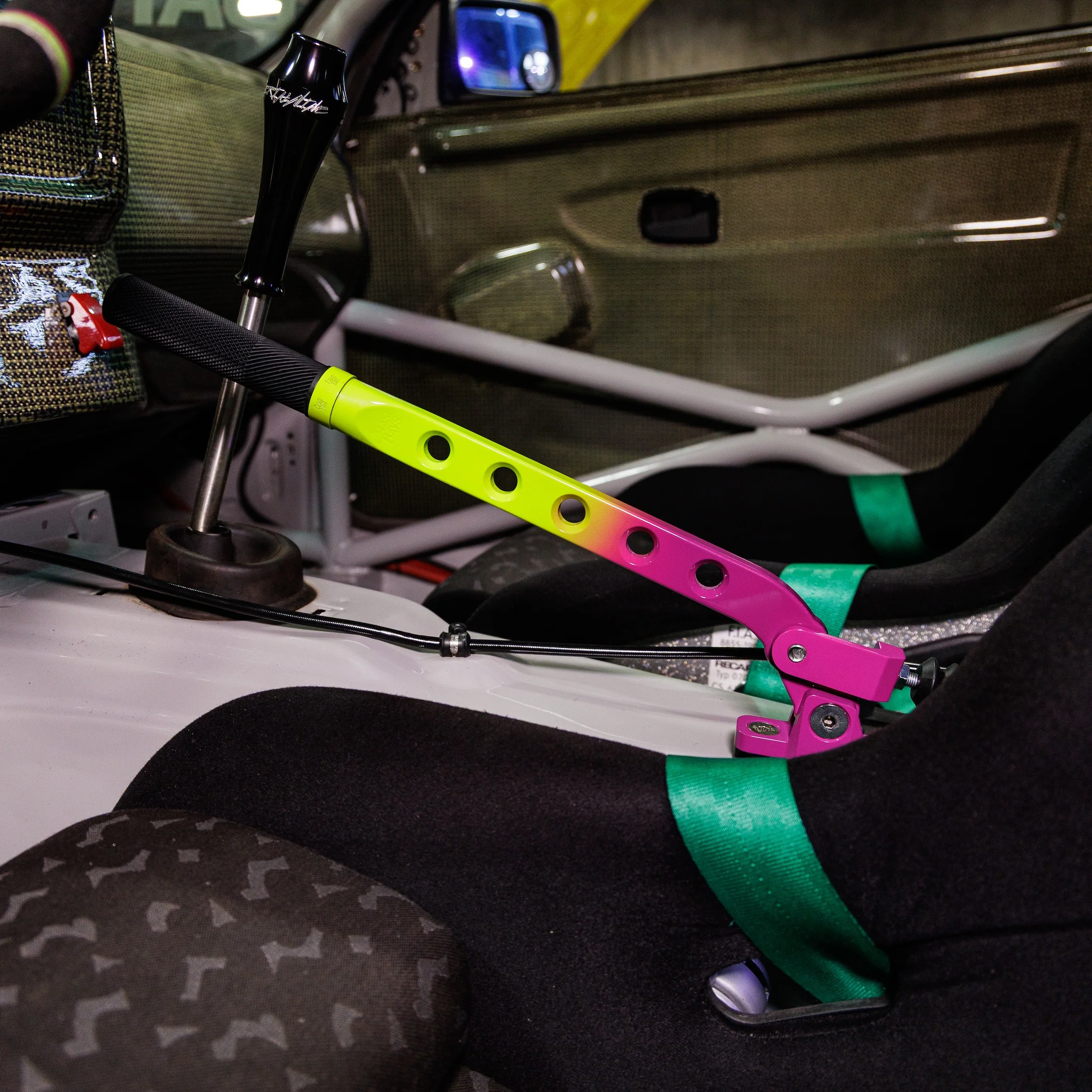Chase Bays Hydro Handbrake Acid Green & Purple - Image 4