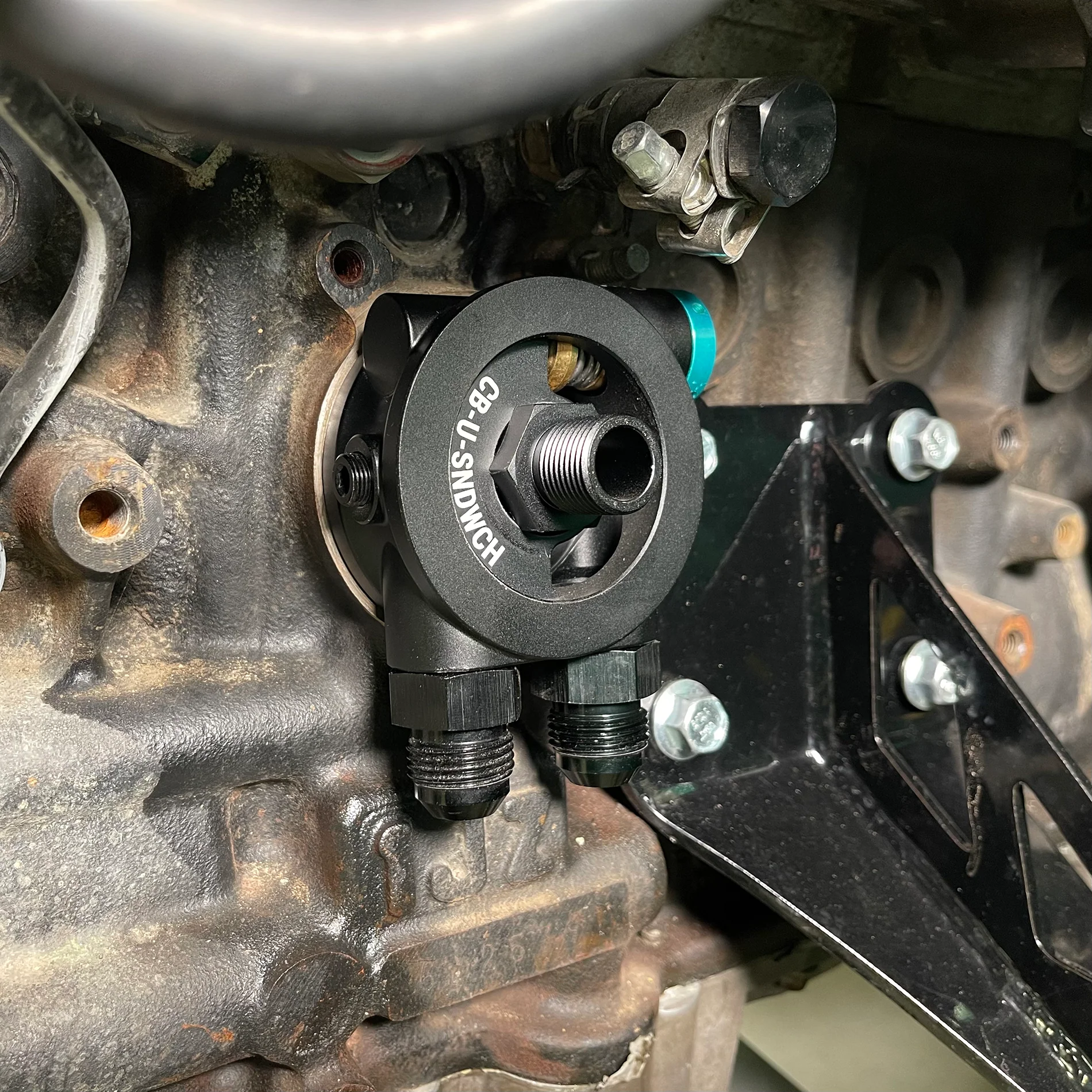 Chase Bays Oil Cooler Block Adapter Kit - Toyota 1JZ | 2JZ - Image 4